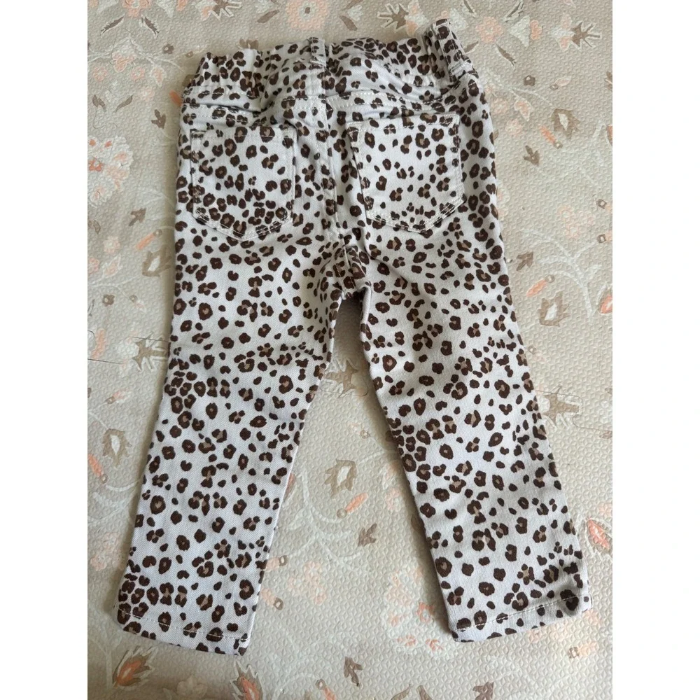 Gap Denim Toddler Girls‎ Leopard Print Stretch Jegging Ankle Pants 2 Years Baby